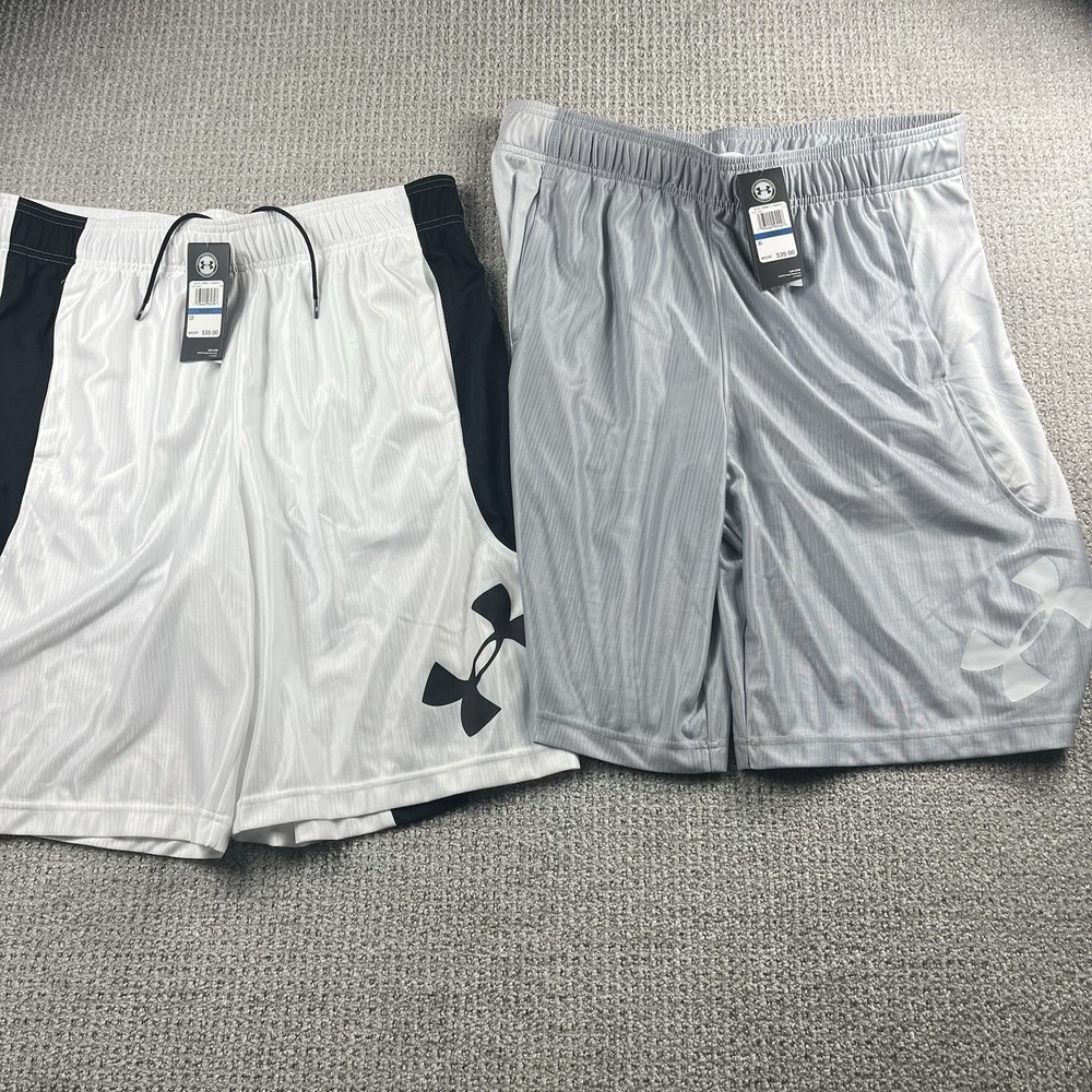 Under Armour UA Perimeter Basketball Shorts Heat Gear Men's XL Lot Of 2 NWT